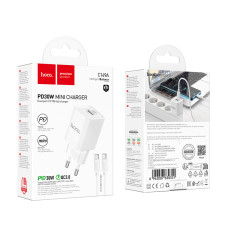 Мережевий зарядний пристрій Hoco C149A Charm PD30W+QC3.0 Type-C to Type-C