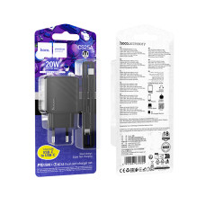 Мережевий зарядний пристрій Hoco CS25A Rico PD20W+QC3.0 Type-C to Type-C