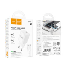 Мережевий зарядний пристрій Hoco C146A Charm PD20W Type-C to Type-C