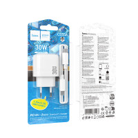 Мережевий зарядний пристрій Hoco CS55A Surplus GaN PD30W+QC3.0 Type-C to Type-C