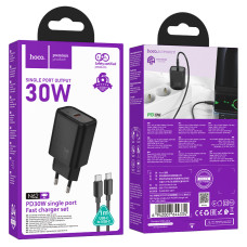 Мережевий зарядний пристрій Hoco N62 Gentle GaN PD30W Type-C to Type-C