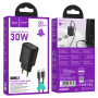 Мережевий зарядний пристрій Hoco N62 Gentle GaN PD30W Type-C to Type-C