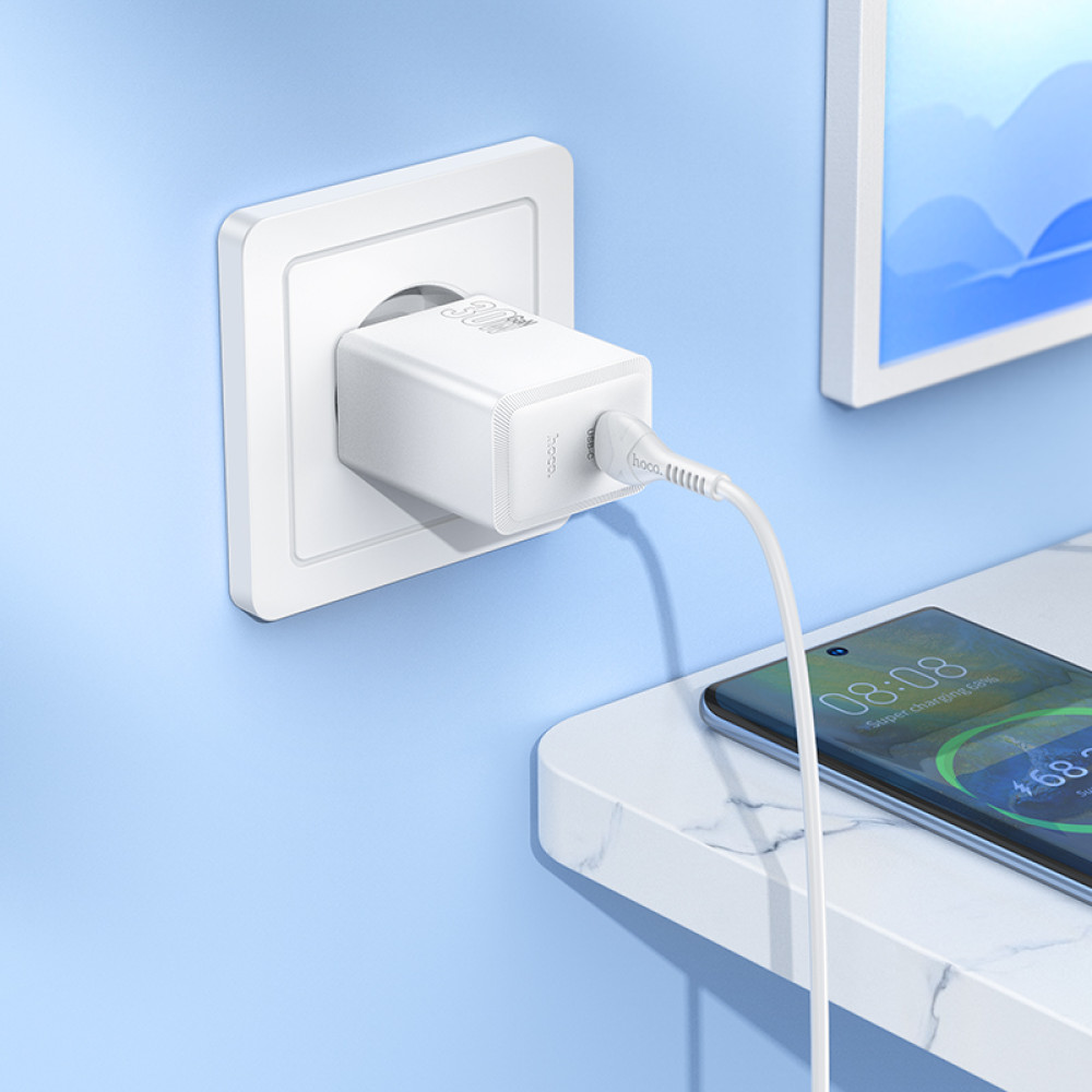 Мережевий зарядний пристрій Hoco N70 Nuevo PD30W Type-C to Type-C