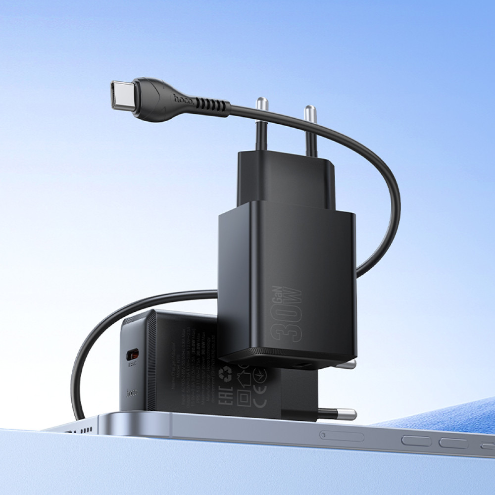 Мережевий зарядний пристрій Hoco N70 Nuevo PD30W Type-C to Type-C
