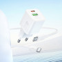 Мережевий зарядний пристрій Hoco N65 Ingenious GaN PD20W+QC3.0 Type-C to Type-C
