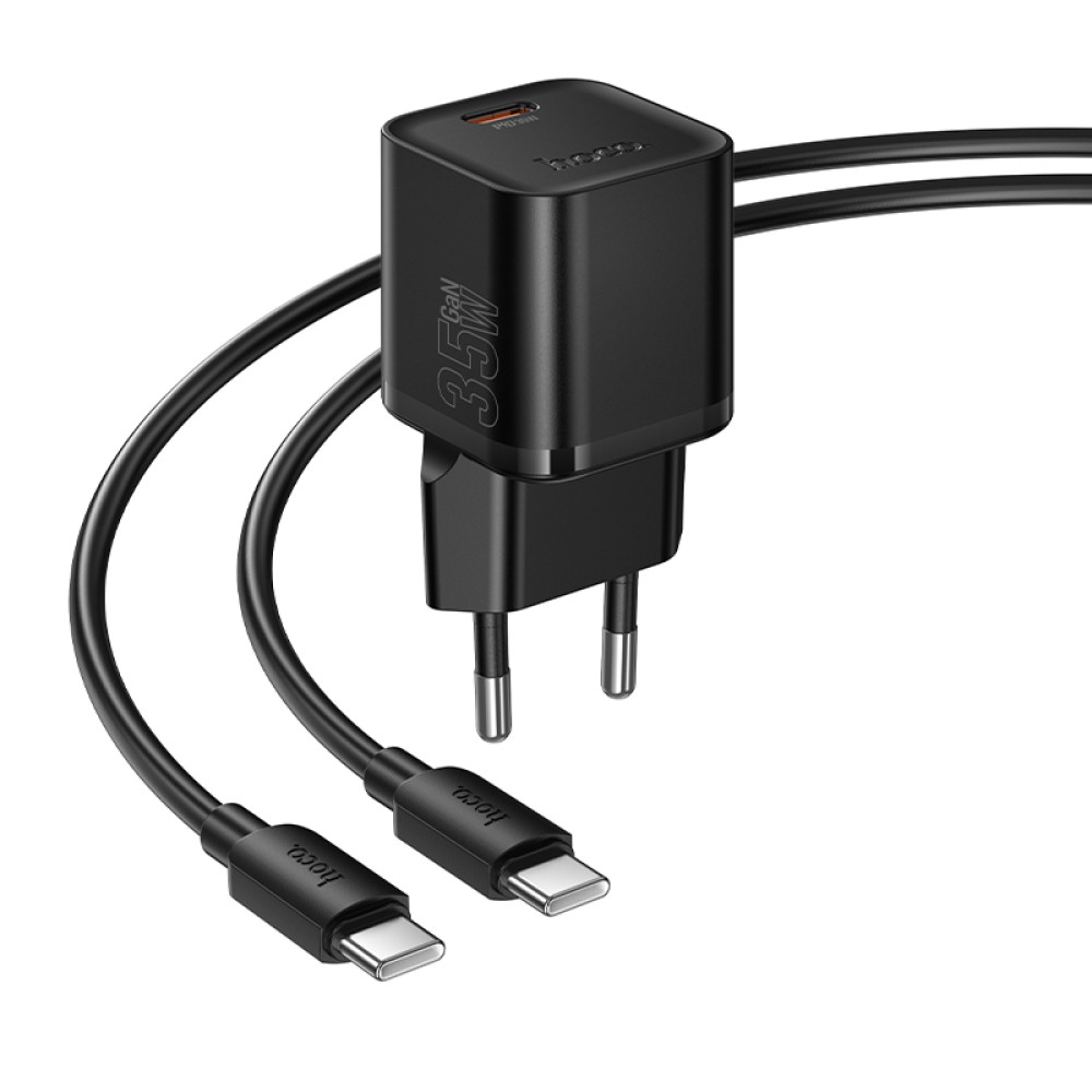 Мережевий зарядний пристрій Hoco N66 Ingenious GaN PD35W Type-C to Type-C