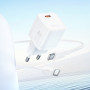 Мережевий зарядний пристрій Hoco N66 Ingenious GaN PD35W Type-C to Type-C