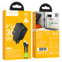 Мережевий зарядний пристрій Hoco N71 Nuevo GaN PD30W+QC3.0 Type-C to Type-C
