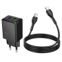 Мережевий зарядний пристрій Hoco N71 Nuevo GaN PD30W+QC3.0 Type-C to Type-C