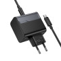 Мережевий зарядний пристрій Hoco CS75A Star Speed GaN PD70W+QC3.0 Type-C to Type-C