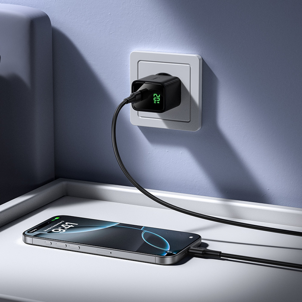 Мережевий зарядний пристрій Hoco CS82A Excellent PD20W Type-C to Type-C