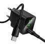 Мережевий зарядний пристрій Hoco CS84A Excellent PD30W+QC3.0 Type-C to Type-C