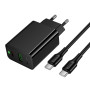 Мережевий зарядний пристрій Hoco CS95A Leader GaN PD30W+QC3.0 Type-C to Type-C