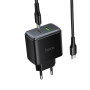 Мережевий зарядний пристрій Hoco C158A Upgrade GaN PD45W+QC3.0 Type-C to Type-C