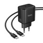 Мережевий зарядний пристрій Hoco N83 Profit GaN PD40W Type-C to Type-C
