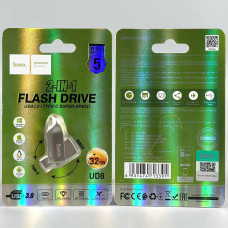 USB флеш Hoco UD8 32Gb Smart USB3.0+Type-C Швидкісна