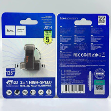 USB флеш Hoco UD14 128GB Clever USB3.2+Type-C Швидкісна