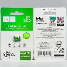 Карта пам'яті MicroSD Hoco 64GB 10 Class U-3 Ultra-high-speed без адаптера