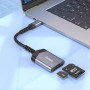 Card Reader (Перехідник OTG) Hoco UA25 2-in-1 Type-C to SD+TF 2TB 480Mbps