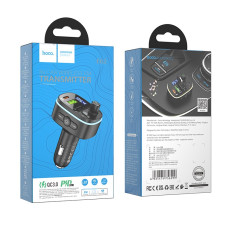 FM Модулятор (Автомобільний зарядний пристрій) Hoco E62 Fast PD20W+QC3.0 Bluetooth