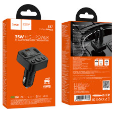 FM Модулятор (Автомобільний зарядний пристрій) Hoco E87 Delta PD20W+15W (35W)