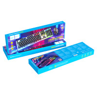 Клавіатура дротова Hoco GM18 Luminous gaming + мишка дротова (з Eng, Рус розкладками)