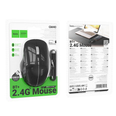 Мишка бездротова Hoco GM40 Dixon RGB 400mAh (2.4G+Bluetooth)