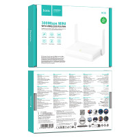 Wi-Fi роутер Hoco HI36 WiFi4 (Швидкість сигналу: 2.4GHz: 3000Mbps)