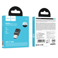 USB Wi-Fi адаптер Hoco HI38 (WiFi4, 2.4GHz, USB2.0)