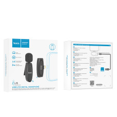 Бездротовий петличний мікрофон Hoco L15 Crystal digital microphone Lightning