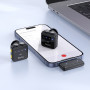 Бездротовий петличний мікрофон Hoco L17 Dual-mic магнітний (Lightning, Type-C)