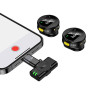 Бездротовий петличний мікрофон Hoco L22 Bright 2in1 Lightning+Type-C