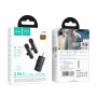 Бездротовий петличний мікрофон Hoco L20C Fair dual-mic Lighthing+Type-C+3.5mm