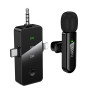 Бездротовий петличний мікрофон Hoco L20B Fair Lighthing+Type-C+3.5mm