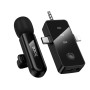 Бездротовий петличний мікрофон Hoco L20B Fair Lighthing+Type-C+3.5mm