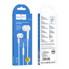Навушники Hoco M104 Gamble universal earphones 3.5mm WHITE