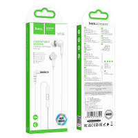 Навушники Hoco M102 Ingenious universal earphones 3.5mm WHITE