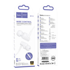 Навушники Hoco M112 Story universal 3.5mm WHITE