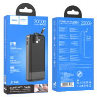 УМБ Power Bank Hoco J114A Charger 20000mAh 2A (with cable Lightning, Micro, Type-C)