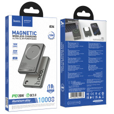 УМБ Power Bank Hoco Q34 Clever 10000mAh PD20W з  бездротовою зарядкою 15W