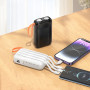 УМБ Power Bank Hoco J151 Spirit 10000mAh 2A (with cable USB, Lightning, Micro, Type-C) з ліхтарем