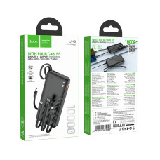 УМБ Power Bank Hoco J146 Night tide 10000mAh 2A (with cable Type-C+Micro+Lightning+USB)