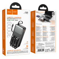 УМБ Power Bank Hoco J156B Founder 30000mAh 22.5W+PD20W (with cable Type-C+Micro+Lightning+USB)