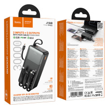 УМБ Power Bank Hoco J156B Founder 30000mAh 22.5W+PD20W (with cable Type-C+Micro+Lightning+USB)