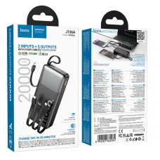 УЦІНКА УМБ Power Bank Hoco J156A Founder 20000mAh 22.5W+PD20W (with cable Type-C+Micro+Lightning+USB) (під ремонт)