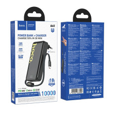 УМБ Power Bank Hoco Q45 Worrier 10000mAh 22.5W+PD20W (with EU plug+cable Type-C)