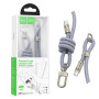 Шнурок-тримач з кабелем Hoco GH7 Elegant Type-C to Type-C 60W, 3A 1.8m