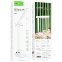 УЦІНКА Настільна лампа Hoco HX12 складна з регулюванням світла 5W (3000K-4500K-6000K) (пошкоджена упаковка)