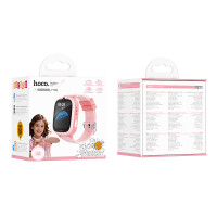 Дитячий годинник Hoco Y106 4G (Підтримка дзвінка) PINK