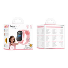 Дитячий годинник Hoco Y106 4G (Підтримка дзвінка) PINK